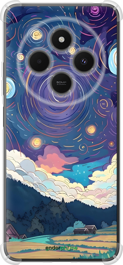 Силикон с усиленными углами чехол Креативный арт для Xiaomi Poco M7 - 6322sp-4141 изображение 