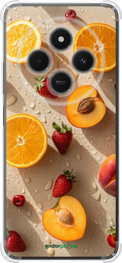 Силикон с усиленными углами чехол Фрукты 3 для Xiaomi Poco M7 - 6703sp-4141 изображение 