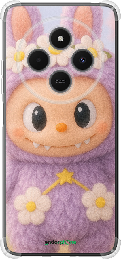 Силикон с усиленными углами чехол Лабубу 1 для Xiaomi Poco M7 - 6709sp-4141 изображение 