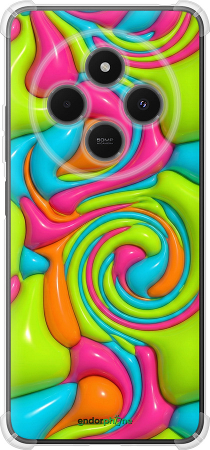Силикон с усиленными углами чехол Y2K Jelly Dream для Xiaomi Poco M7 - 6780sp-4141 изображение 