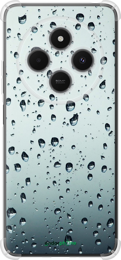 Силикон с усиленными углами чехол Стекло в каплях для Xiaomi Poco M7 - 848sp-4141 изображение 
