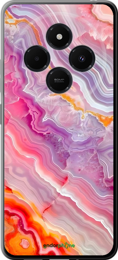 Силіконовий чехол Мрамор 2 для Xiaomi Redmi 14C - 6307u-3768 изображение 