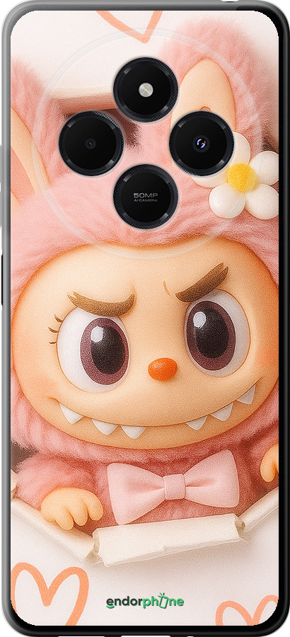 Силіконовий чехол Лабубу 2 для Xiaomi Redmi A3 Pro - 6710u-3939 изображение 