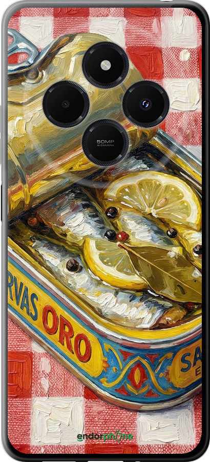 Силіконовий чехол Vintage Sardine Tin Phone для Xiaomi Redmi 14R - 6772u-3940 изображение 