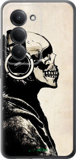 Силиконовый чехол Скелет-меломан v2 для Xiaomi Redmi 15 4G - 1200u-4136 изображение 