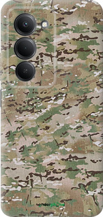 Силиконовый чехол Камуфляж v5 для Xiaomi Redmi 15 4G - 1201u-4136 изображение 