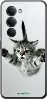 Силиконовый чехол Летящий котёнок для Xiaomi Redmi 15 4G - 2322u-4136 изображение 