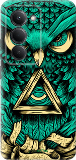 Силіконовий чехол Сова Арт-тату для Xiaomi Redmi 15 4G - 3971u-4136 изображение 