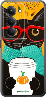 Силиконовый чехол Осенний кот для Xiaomi Redmi 15 4G - 4026u-4136 изображение 