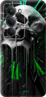 Силіконовий чехол Череп-годинник для Xiaomi Redmi 15 4G - 4100u-4136 изображение 