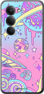 Силиконовый чехол Розовая галактика для Xiaomi Redmi 15 4G - 4146u-4136 изображение 