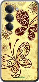 Силиконовый чехол Красивые бабочки для Xiaomi Redmi 15 4G - 4170u-4136 изображение 