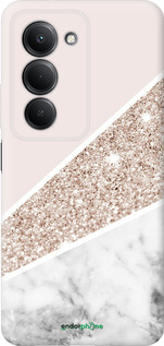 Силиконовый чехол Пастельный мрамор для Xiaomi Redmi 15 4G - 4342u-4136 изображение 