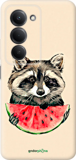 Силиконовый чехол Енотик с арбузом для Xiaomi Redmi 15 4G - 4605u-4136 изображение 