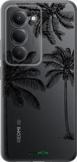 Силиконовый чехол Пальмы1 для Xiaomi Redmi 15 4G - 4634u-4136 изображение 