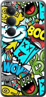 Силиконовый чехол Стикеры v4 для Xiaomi Redmi 15 4G - 5508u-4136 изображение 