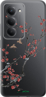 Силіконовий чехол Сакура v2 для Xiaomi Redmi 15 4G - 5538u-4136 изображение 