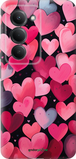 Силіконовий чехол Сердечка 4 для Xiaomi Redmi 15 4G - 5662u-4136 изображение 