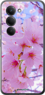 Силиконовый чехол Сакура для Xiaomi Redmi 15 4G - 6029u-4136 изображение 