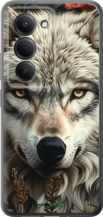 Силиконовый чехол Волчий взгляд для Xiaomi Redmi 15 4G - 6066u-4136 изображение 