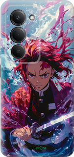 Силиконовый чехол Танджиро Камадо: Клинок рассекающий демонов для Xiaomi Redmi 15 4G - 6111u-4136 изображение 