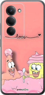 Силиконовый чехол Спанч Боб для Xiaomi Redmi 15 4G - 6282u-4136 изображение 