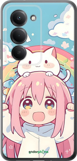 Силиконовый чехол Девочка аниме радуга для Xiaomi Redmi 15 4G - 6304u-4136 изображение 