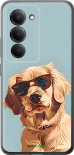 Силиконовый чехол Пес в очках для Xiaomi Redmi 15 4G - 6381u-4136 изображение 