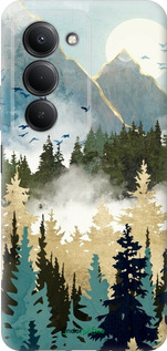 Силіконовий чехол Із зображенням лісового пейзажу для Xiaomi Redmi 15 4G - 6548u-4136 изображение 
