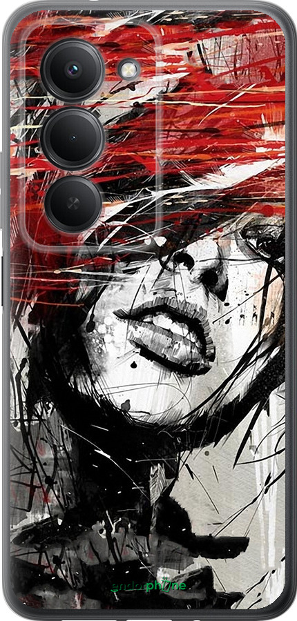 Силиконовый чехол Лицо девушки для Xiaomi Redmi 15 4G - 1162u-4136 изображение 