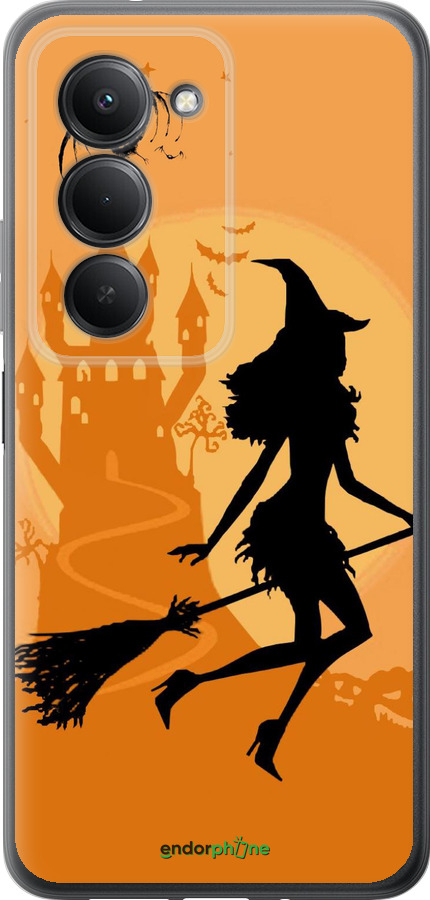 Силіконовий чехол Відьма на мітлі для Xiaomi Redmi 15 4G - 1184u-4136 изображение 