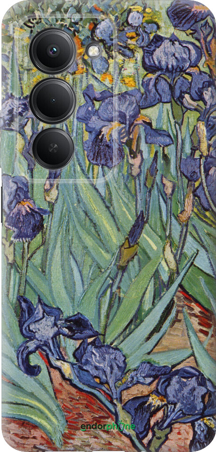 Силиконовый чехол Винсент Ван Гог. Ирисы для Xiaomi Redmi 15 4G - 161u-4136 изображение 