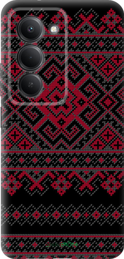 Силиконовый чехол Вышиванка 52 для Xiaomi Redmi 15 4G - 1763u-4136 изображение 