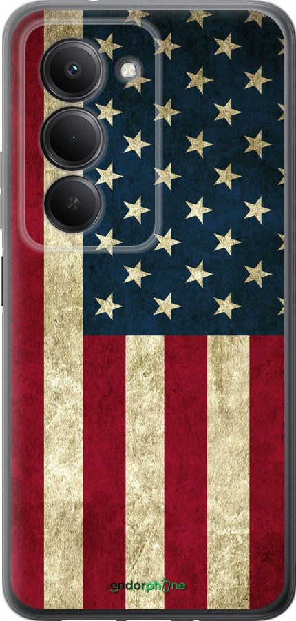 Силиконовый чехол Флаг США для Xiaomi Redmi 15 4G - 395u-4136 изображение 