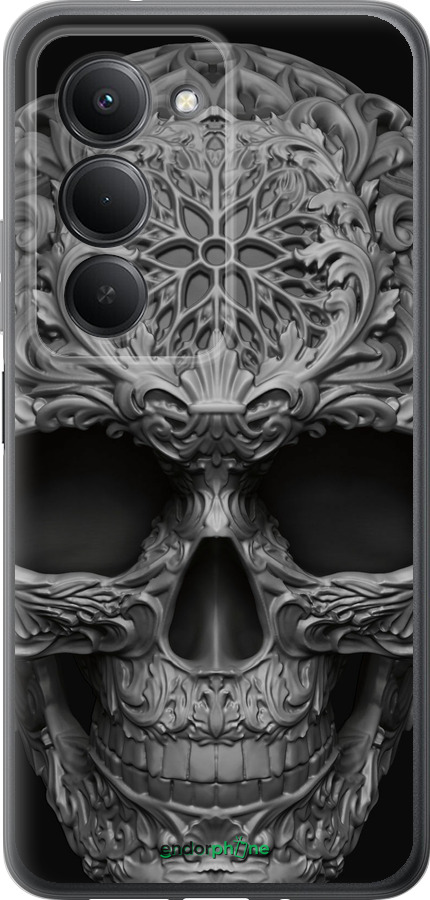 Силиконовый чехол skull-ornament для Xiaomi Redmi 15 4G - 4101u-4136 изображение 