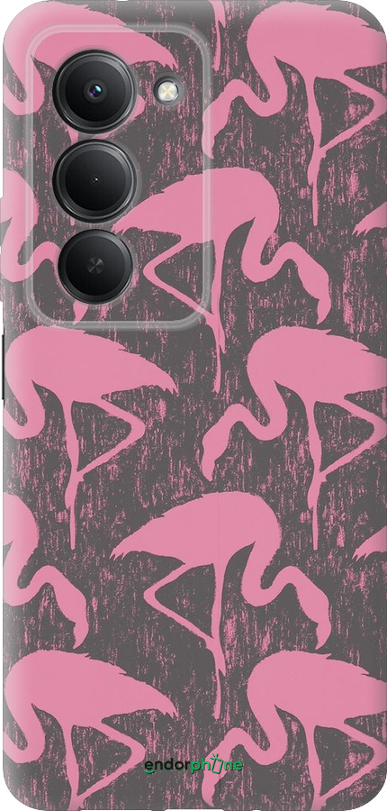 Силиконовый чехол Vintage-Flamingos для Xiaomi Redmi 15 4G - 4171u-4136 изображение 