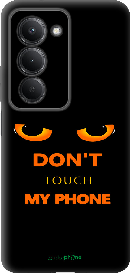 Силиконовый чехол Don't touch the phone для Xiaomi Redmi 15 4G - 4261u-4136 изображение 
