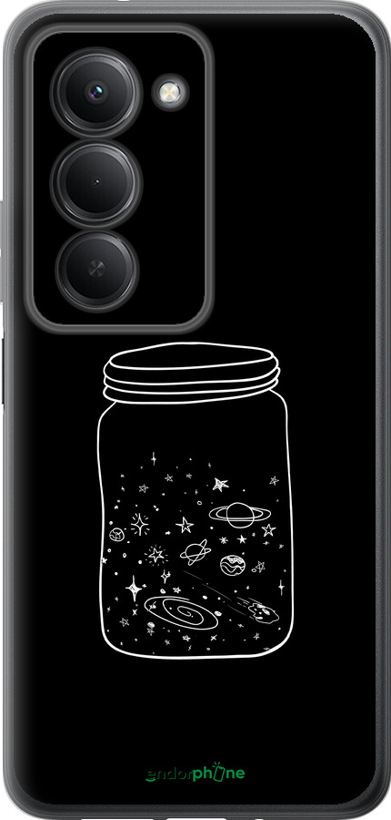 Силиконовый чехол Космос в банке для Xiaomi Redmi 15 4G - 4297u-4136 изображение 