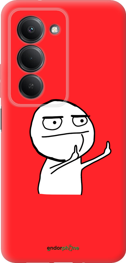 Силиконовый чехол Мем для Xiaomi Redmi 15 4G - 4578u-4136 изображение 