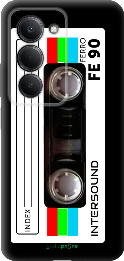 Силиконовый чехол Кассета с90 для Xiaomi Redmi 15 4G - 4894u-4136 изображение 