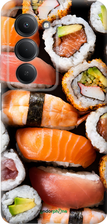 Силиконовый чехол Суши v3 для Xiaomi Redmi 15 4G - 5540u-4136 изображение 