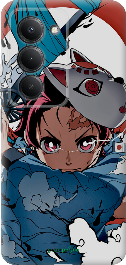 Силиконовый чехол Танджиро Камадо для Xiaomi Redmi 15 4G - 5574u-4136 изображение 