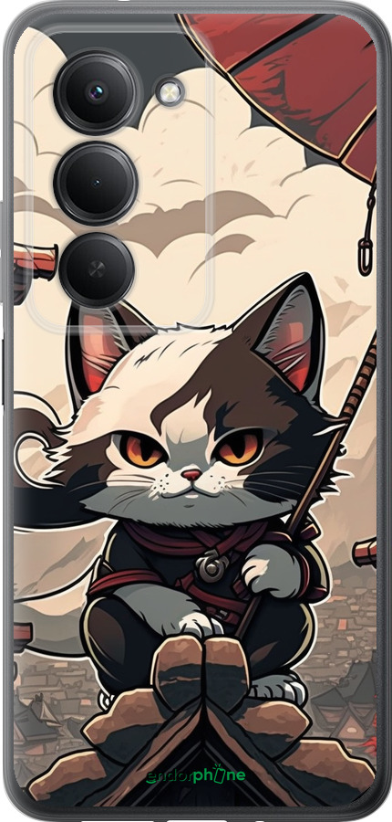 Силиконовый чехол Япония - кот на крыше для Xiaomi Redmi 15 4G - 5582u-4136 изображение 