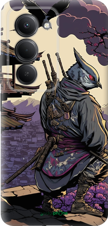 Силиконовый чехол Птица воин для Xiaomi Redmi 15 4G - 5587u-4136 изображение 