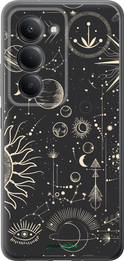 Силиконовый чехол Фаза луны для Xiaomi Redmi 15 4G - 5605u-4136 изображение 