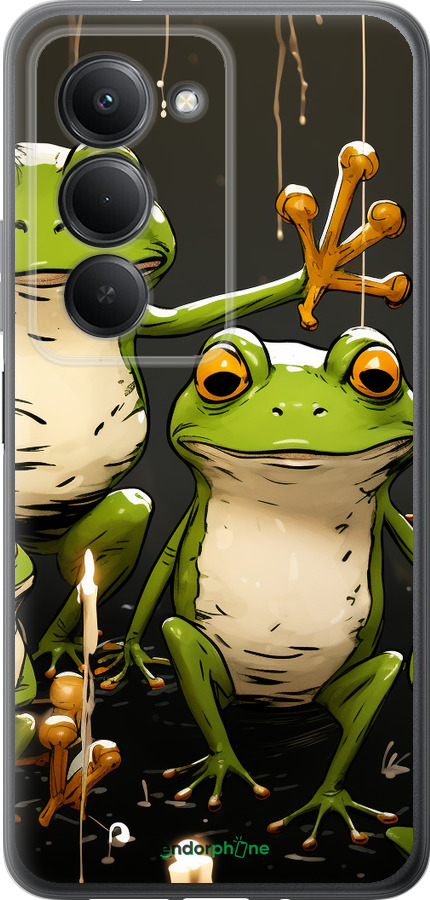 Силиконовый чехол Жабки 2 для Xiaomi Redmi 15 4G - 5657u-4136 изображение 