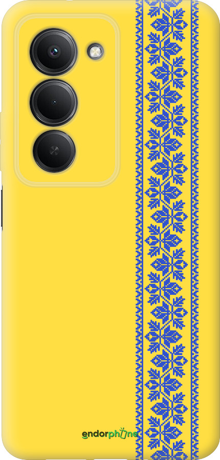 Силіконовий чехол Вишиванка 4 для Xiaomi Redmi 15 4G - 569u-4136 изображение 