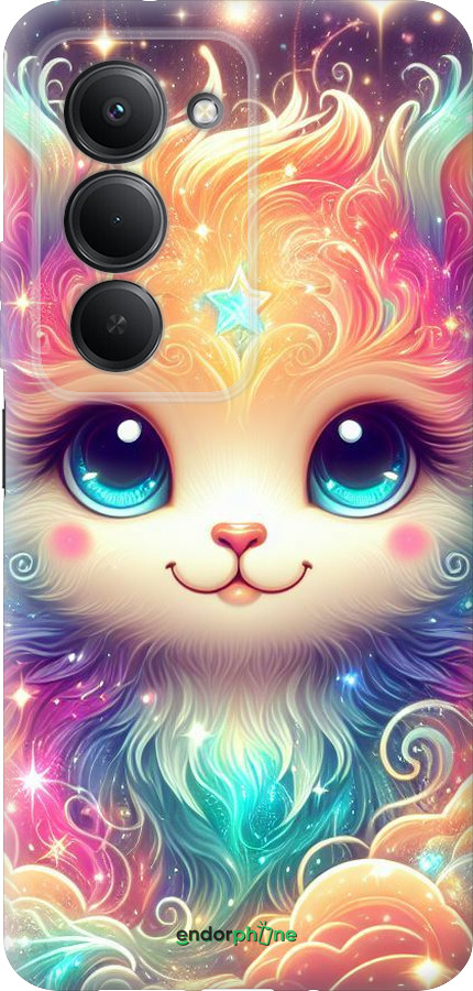 Силиконовый чехол Сказочный котенок для Xiaomi Redmi 15 4G - 5813u-4136 изображение 