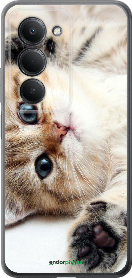 Силиконовый чехол Котик для Xiaomi Redmi 15 4G - 6024u-4136 изображение 