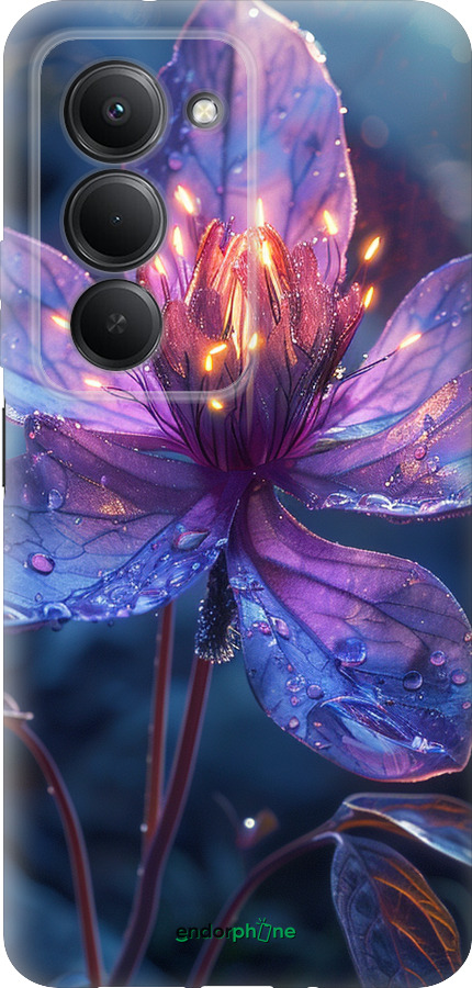 Силиконовый чехол Магический цветок для Xiaomi Redmi 15 4G - 6038u-4136 изображение 